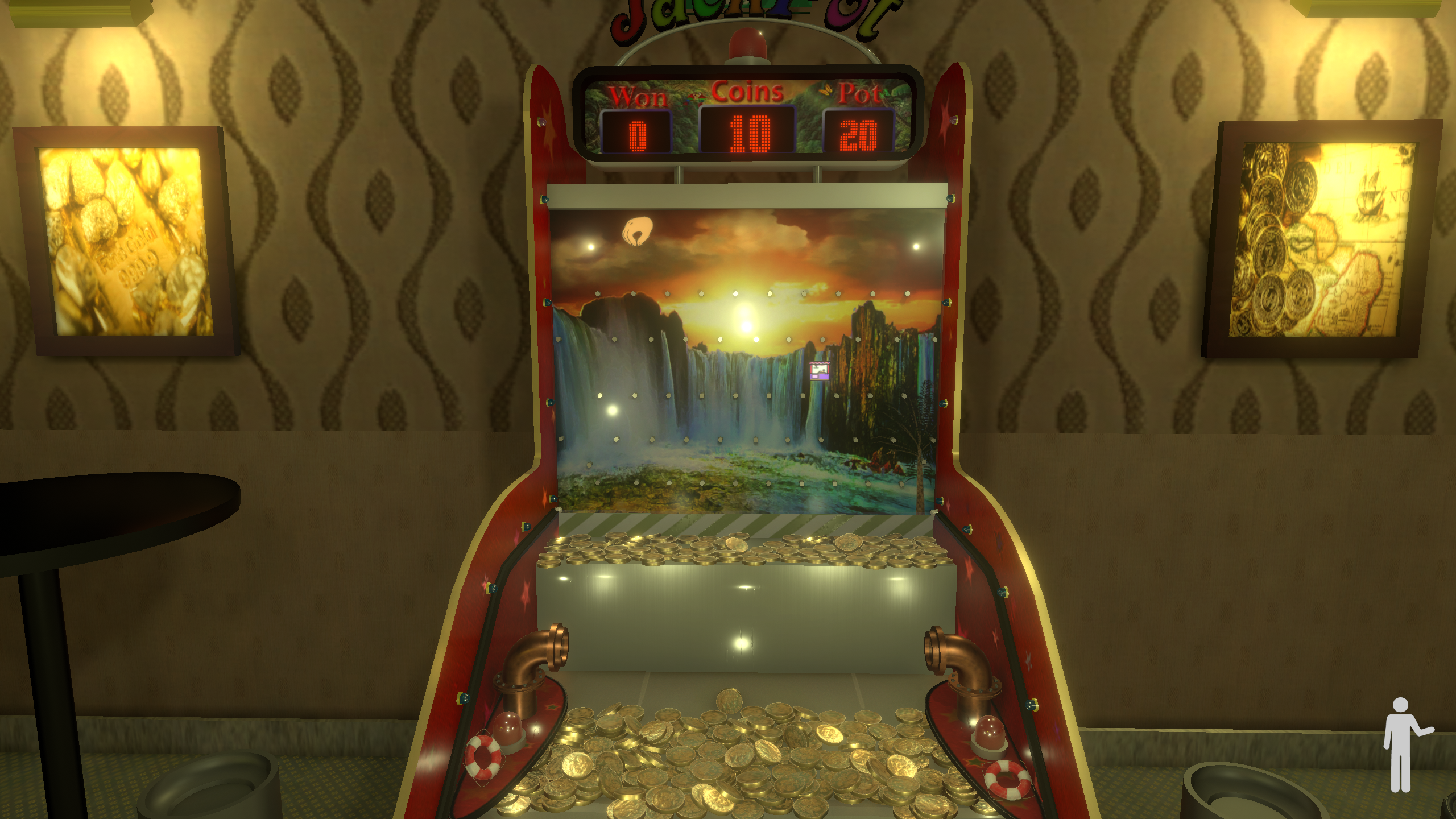 Old bowling coin machine